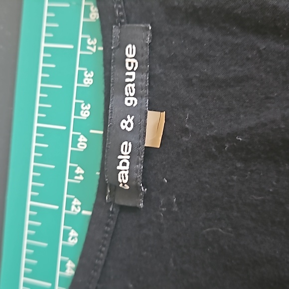 cable and gauge black tank top - Picture 2 of 3